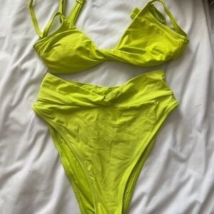 Aerie Neon Green Bikini Set